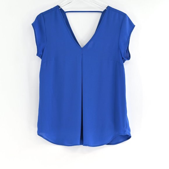 DR2 V-Neck V-Back Cap Sleeve Blouse #AF17 - Picture 2 of 10